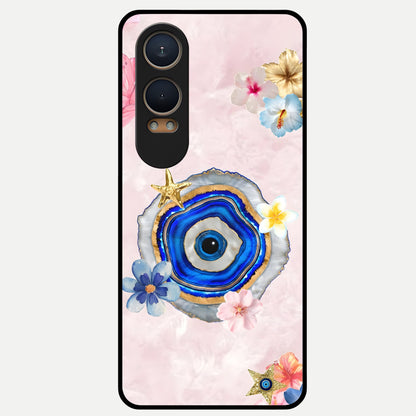  Divine Aura Bloom Glass Case For Oneplus Nord CE4 Lite back cover – full design glossy printed glass finish