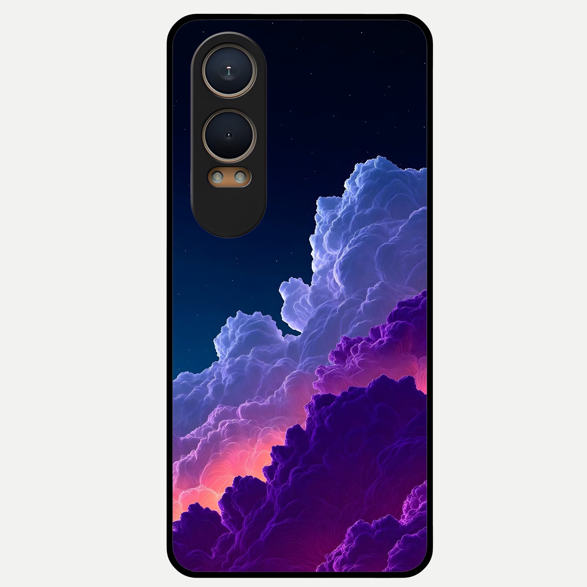 Dreamy Cloud Skies Glass Case For Oneplus Nord CE4 Lite back cover – full design glossy printed glass finish
