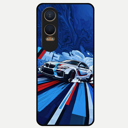  Drift Power Rush Glass Case For Oneplus Nord CE4 Lite back cover – full design glossy printed glass finish