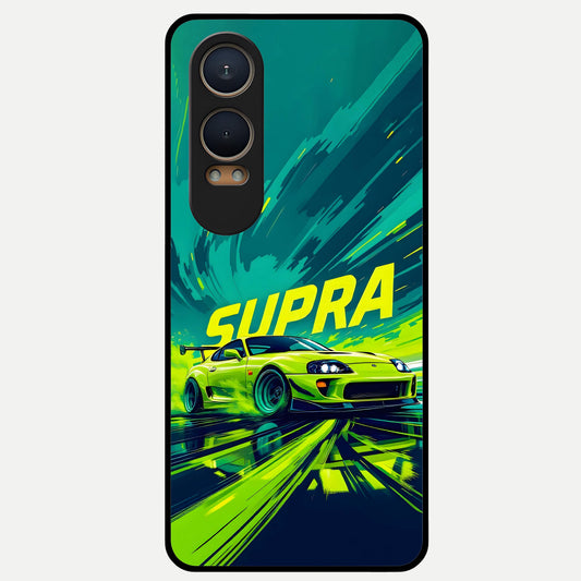  Electric Supra Thunder Glass Case For Oneplus Nord CE4 Lite back cover – full design glossy printed glass finish