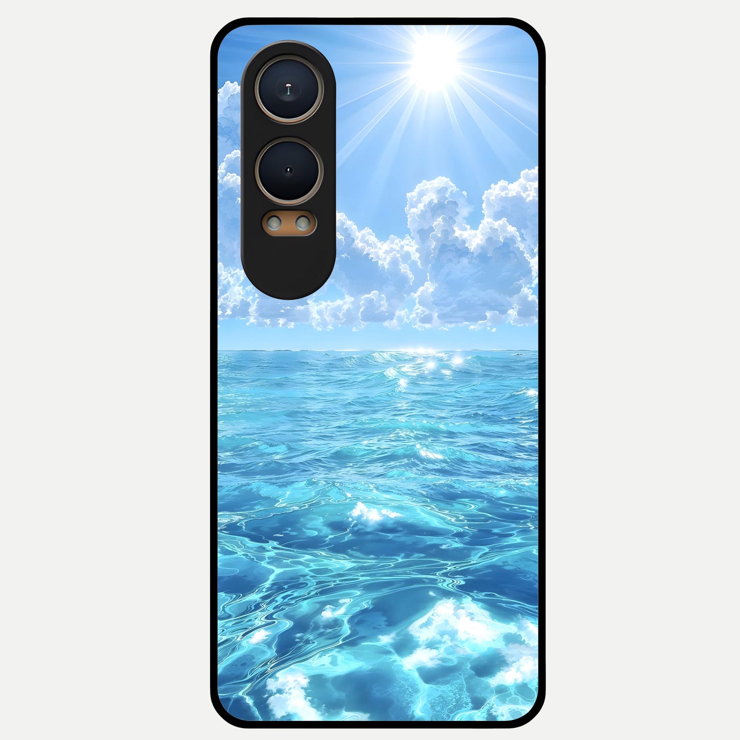  Endless Ocean Horizon Glass Case For Oneplus Nord CE4 Lite back cover – full design glossy printed glass finish