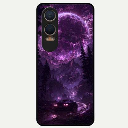  Eternal Cosmic Drive Glass Case For Oneplus Nord CE4 Lite back cover – full design glossy printed glass finish
