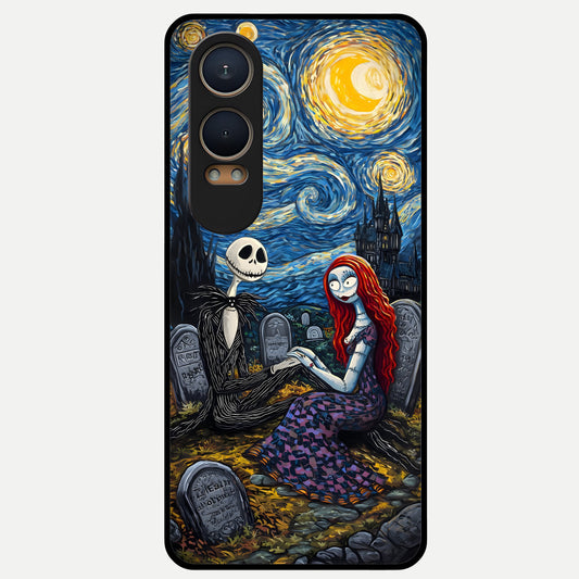  Eternal Night Love Glass Case For Oneplus Nord CE4 Lite back cover – full design glossy printed glass finish