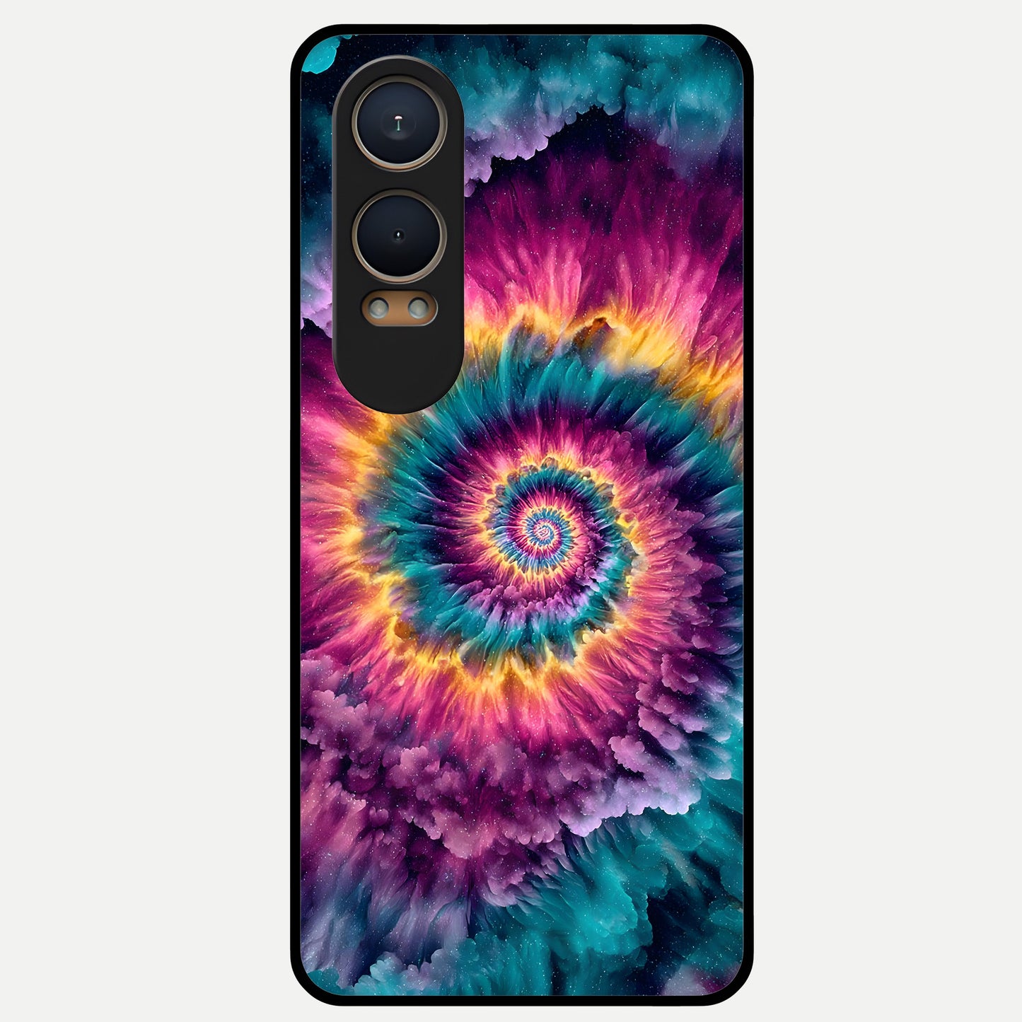 Galactic Spiral Burst Glass Case For Oneplus Nord CE4 Lite back cover – full design glossy printed glass finish