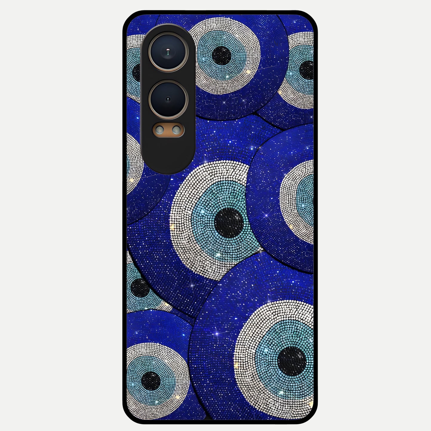  Galaxy Eye Flow Glass Case For Oneplus Nord CE4 Lite back cover – full design glossy printed glass finish