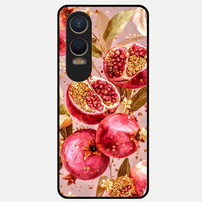  Golden Bloom Glow Glass Case For Oneplus Nord CE4 Lite back cover – full design glossy printed glass finish