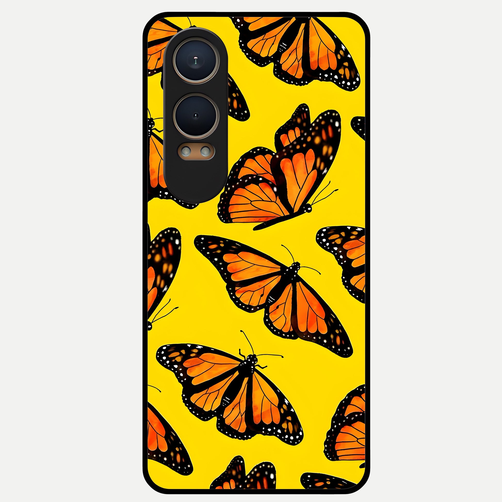  Golden Wing Flight Glass Case For Oneplus Nord CE4 Lite back cover – full design glossy printed glass finish