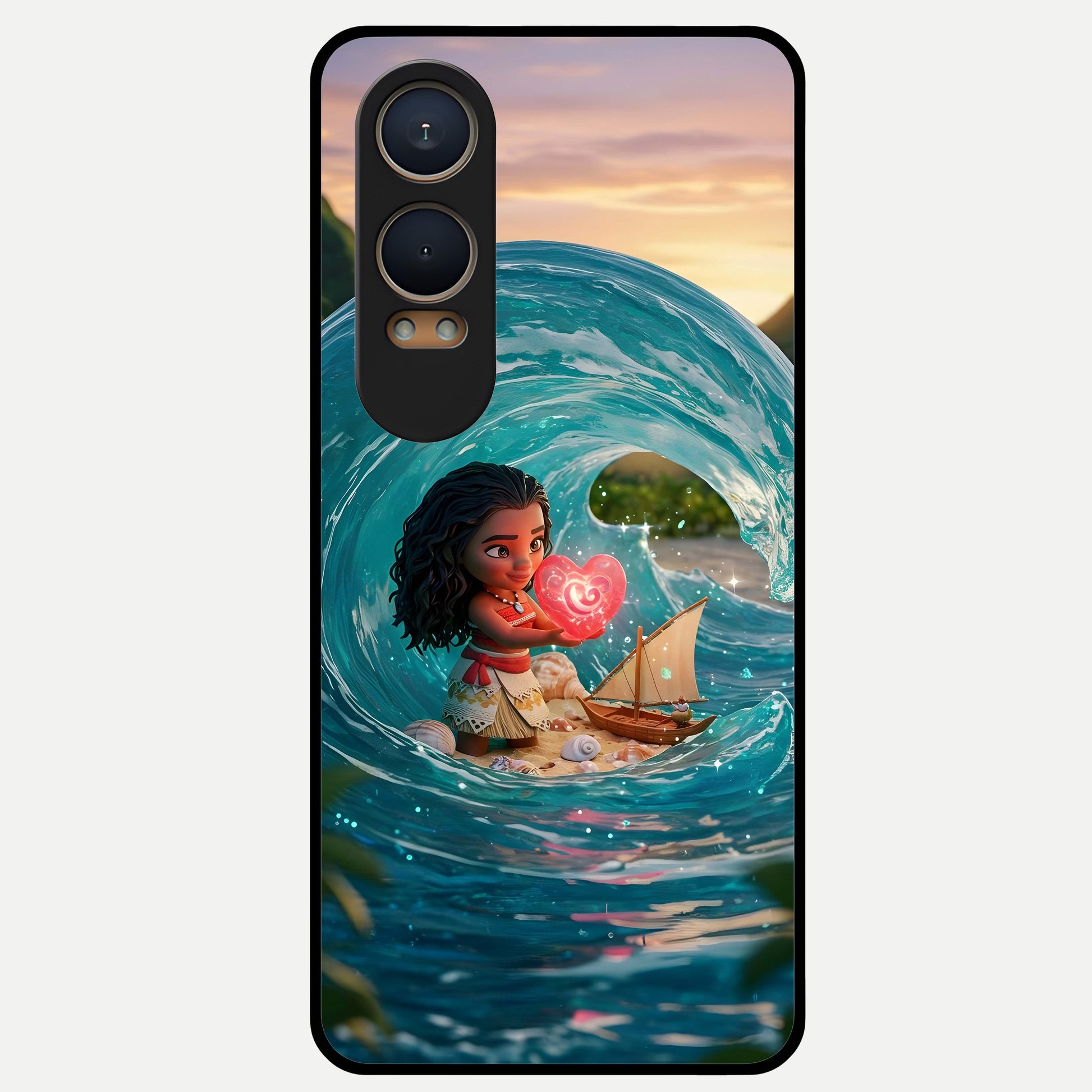  Heart of Ocean Glass Case For Oneplus Nord CE4 Lite back cover – full design glossy printed glass finish