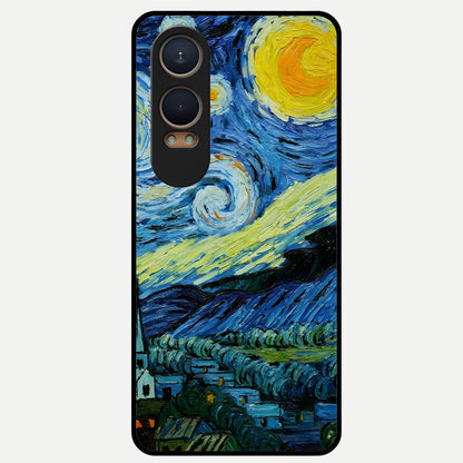  Inspired Van Gogh Art Glass Case For Oneplus Nord CE4 Lite back cover – full design glossy printed glass finish