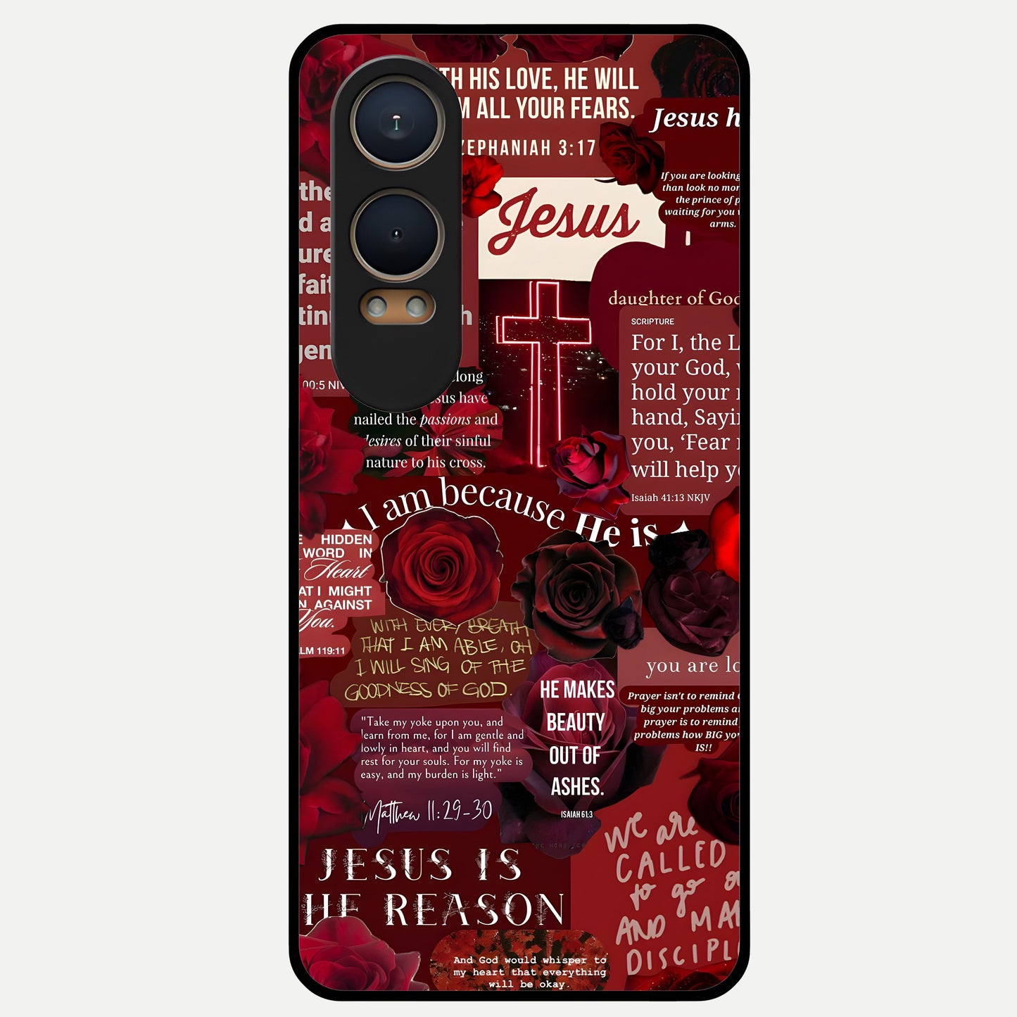  Jesus Love Heals Glass Case For Oneplus Nord CE4 Lite back cover – full design glossy printed glass finish