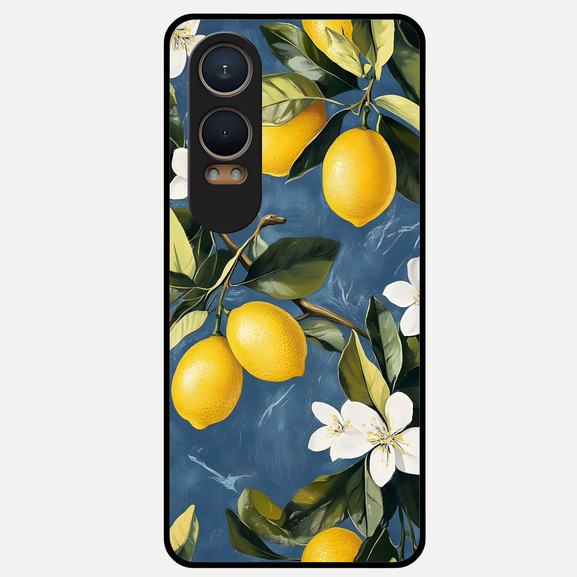  Lemon Dream Garden Glass Case For Oneplus Nord CE4 Lite back cover – full design glossy printed glass finish
