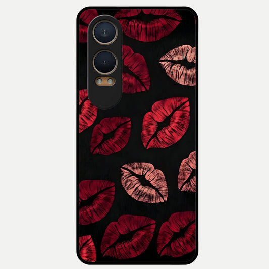  Midnight Kiss Love Glass Case For Oneplus Nord CE4 Lite back cover – full design glossy printed glass finish