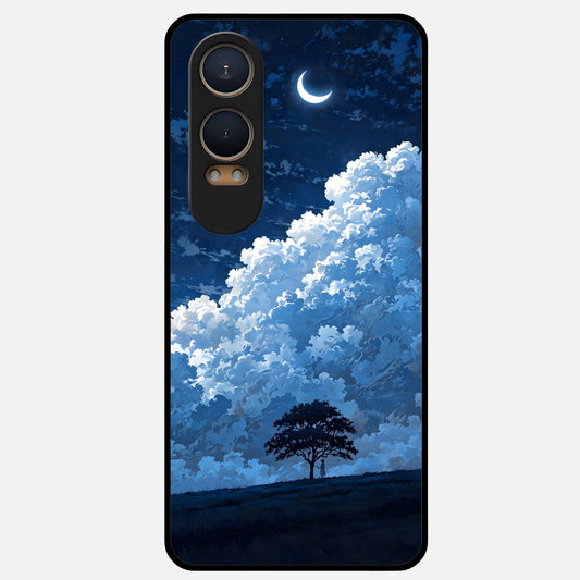  Midnight Sky Serenity Glass Case For Oneplus Nord CE4 Lite back cover – full design glossy printed glass finish