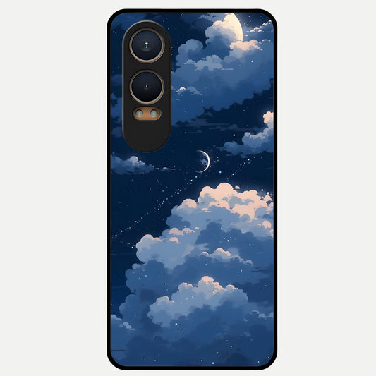  Moon Dream Haze Glass Case For Oneplus Nord CE4 Lite back cover – full design glossy printed glass finish
