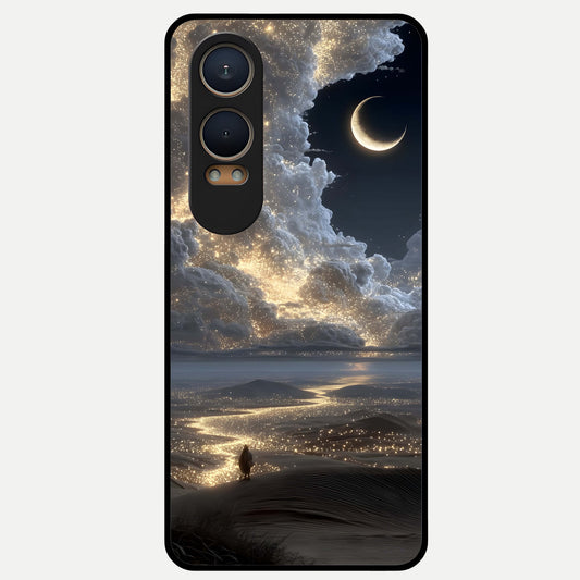  Moonlight Spark Path Glass Case For Oneplus Nord CE4 Lite back cover – full design glossy printed glass finish