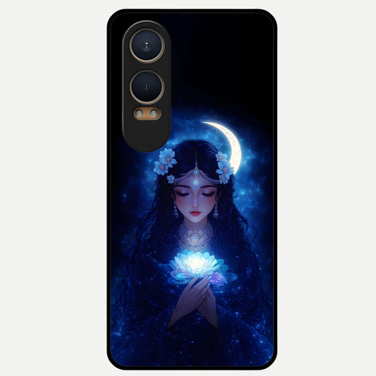  Mystic Moon Queen Glass Case For Oneplus Nord CE4 Lite back cover – full design glossy printed glass finish