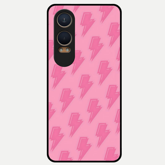  Pink Moo Magic Glass Case For Oneplus Nord CE4 Lite back cover – full design glossy printed glass finish