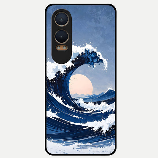  Rising Tide Power Glass Case For Oneplus Nord CE4 Lite back cover – full design glossy printed glass finish