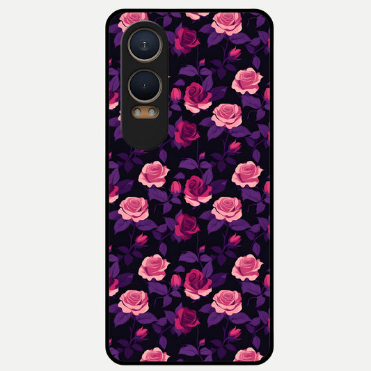  Rose Garden Twilight Glass Case For Oneplus Nord CE4 Lite back cover – full design glossy printed glass finish