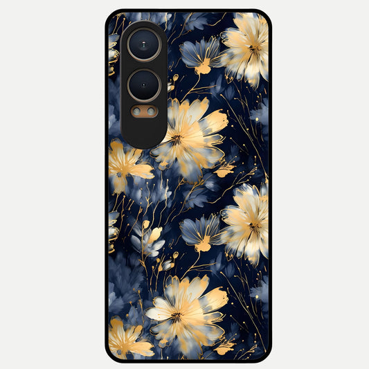 Royal Petal Dream Glass Case For Oneplus Nord CE4 Lite back cover – full design glossy printed glass finish