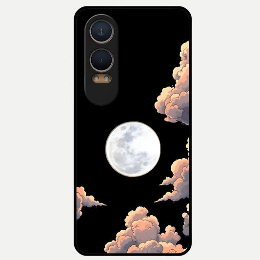  Shade Cloud Moon Glass Case For Oneplus Nord CE4 Lite back cover – full design glossy printed glass finish