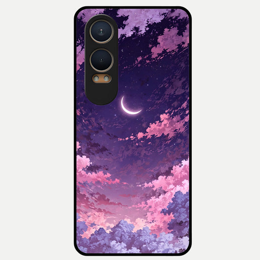  Sky Drift Clouds Glass Case For Oneplus Nord CE4 Lite back cover – full design glossy printed glass finish