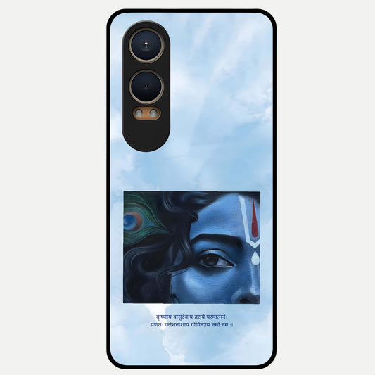  Spiritual Krishna Glass Case For Oneplus Nord CE4 Lite back cover – full design glossy printed glass finish