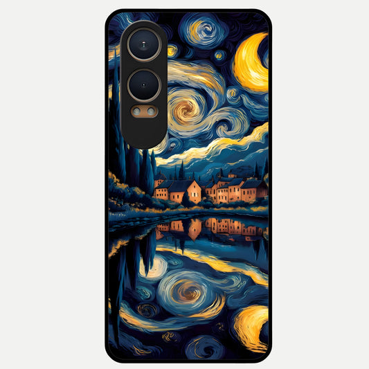  Starry Sky Serenity Glass Case For Oneplus Nord CE4 Lite back cover – full design glossy printed glass finish