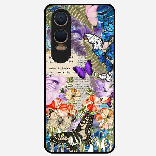  Storm Path Bloom Glass Case For Oneplus Nord CE4 Lite back cover – full design glossy printed glass finish