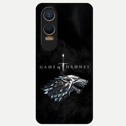  Throne Wolf Legacy Glass Case For Oneplus Nord CE4 Lite back cover – full design glossy printed glass finish