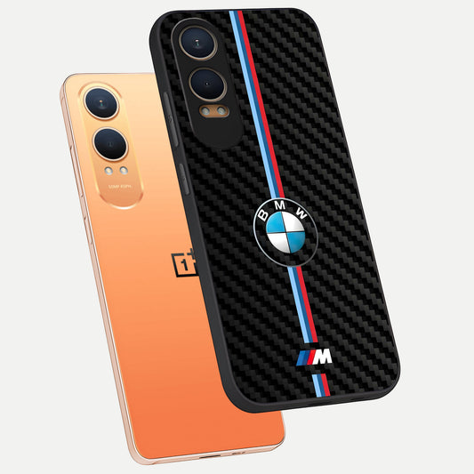  BMW Pattern phone case For Oneplus Nord CE4 Lite showing premium glass back cover with detailed artwork