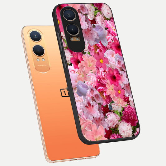  Bloom Crush Fantasy phone case For Oneplus Nord CE4 Lite showing premium glass back cover with detailed artwork