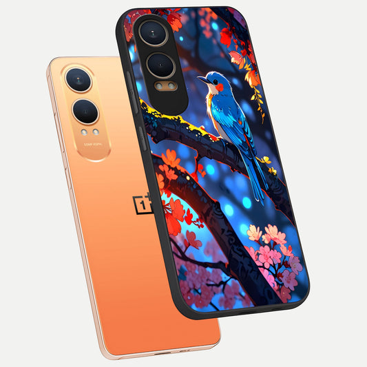  Blooming Water Drift phone case For Oneplus Nord CE4 Lite showing premium glass back cover with detailed artwork