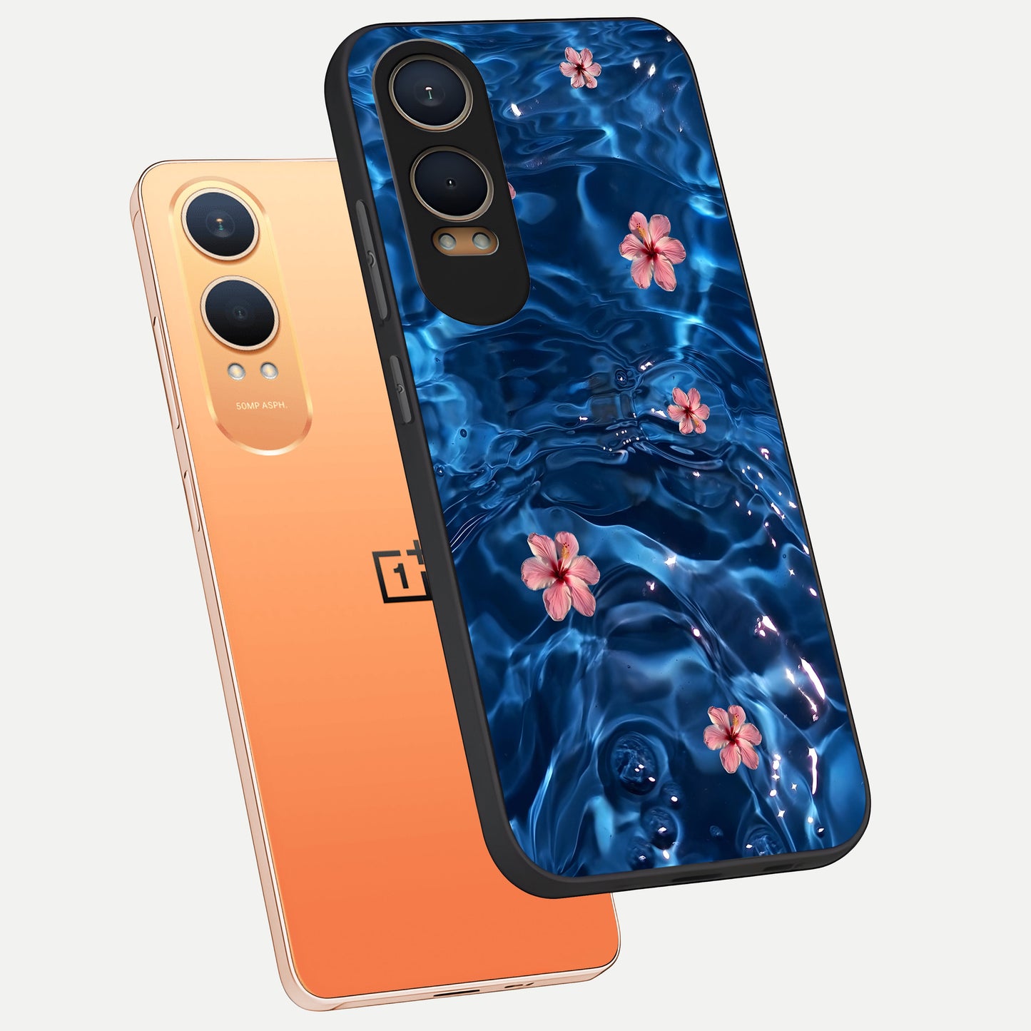  Bloom Thread Art phone case For Oneplus Nord CE4 Lite showing premium glass back cover with detailed artwork