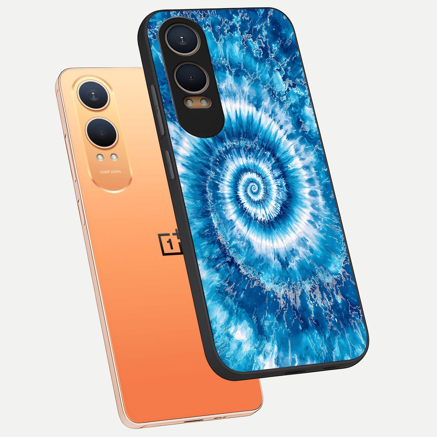  Blue Galaxy Wave phone case For Oneplus Nord CE4 Lite showing premium glass back cover with detailed artwork