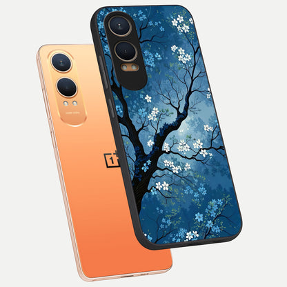  Blue Tree Serenity phone case For Oneplus Nord CE4 Lite showing premium glass back cover with detailed artwork