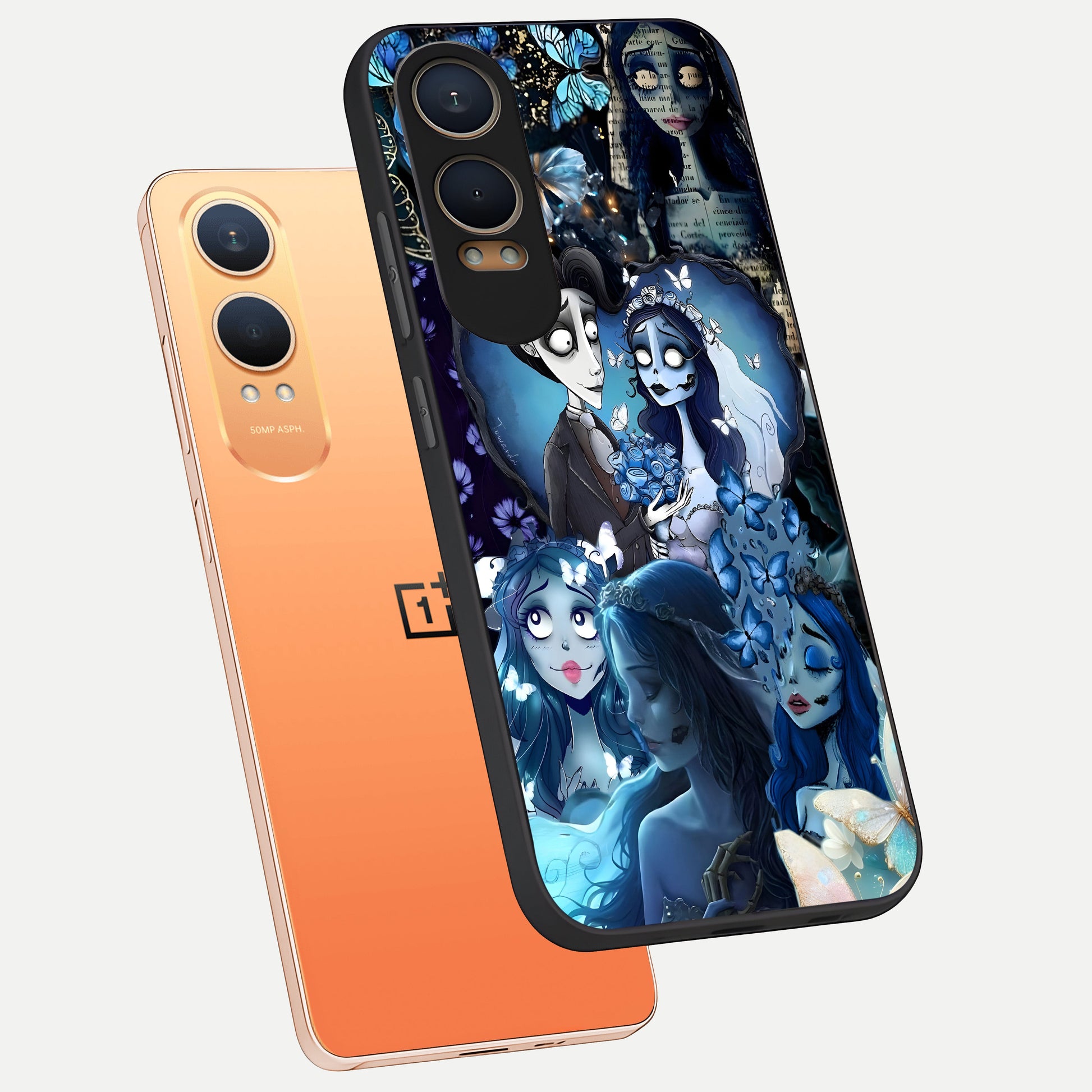  Butterfly Ghost Soul phone case For Oneplus Nord CE4 Lite showing premium glass back cover with detailed artwork