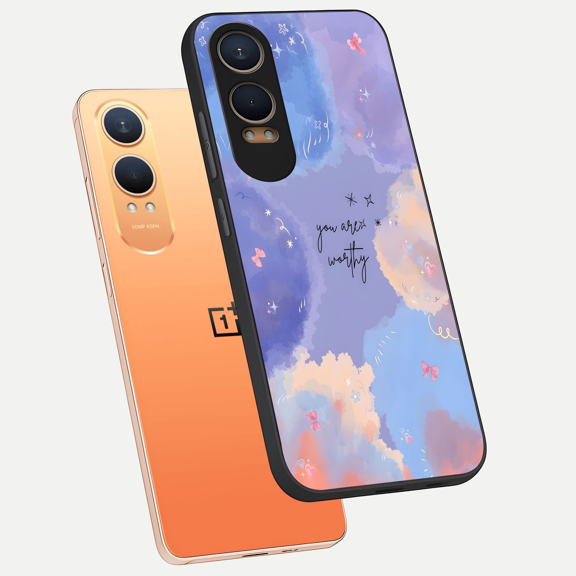  Celestial Cloud Magic phone case For Oneplus Nord CE4 Lite showing premium glass back cover with detailed artwork