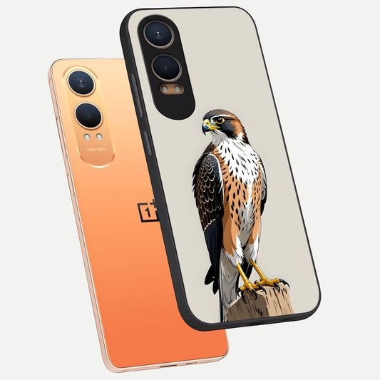  Clever Eagle phone case For Oneplus Nord CE4 Lite showing premium glass back cover with detailed artwork