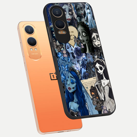  Corpse Bride Posters phone case For Oneplus Nord CE4 Lite showing premium glass back cover with detailed artwork
