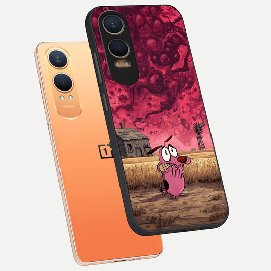  Courage Under Sky phone case For Oneplus Nord CE4 Lite showing premium glass back cover with detailed artwork
