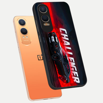  Crimson Challenger Fury phone case For Oneplus Nord CE4 Lite showing premium glass back cover with detailed artwork