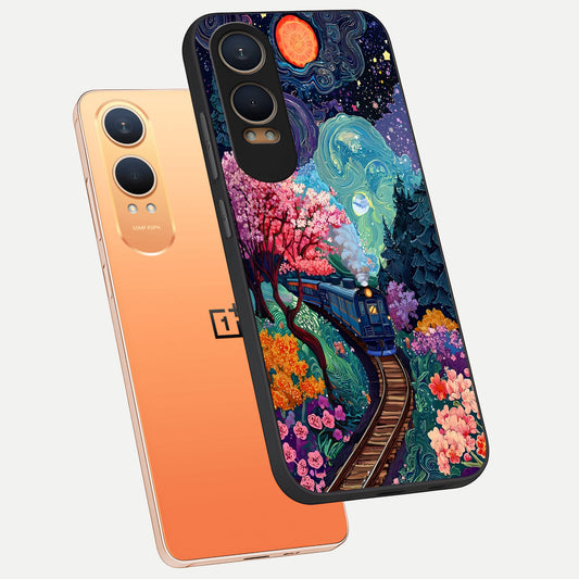 Digital Art phone case For Oneplus Nord CE4 Lite showing premium glass back cover with detailed artwork