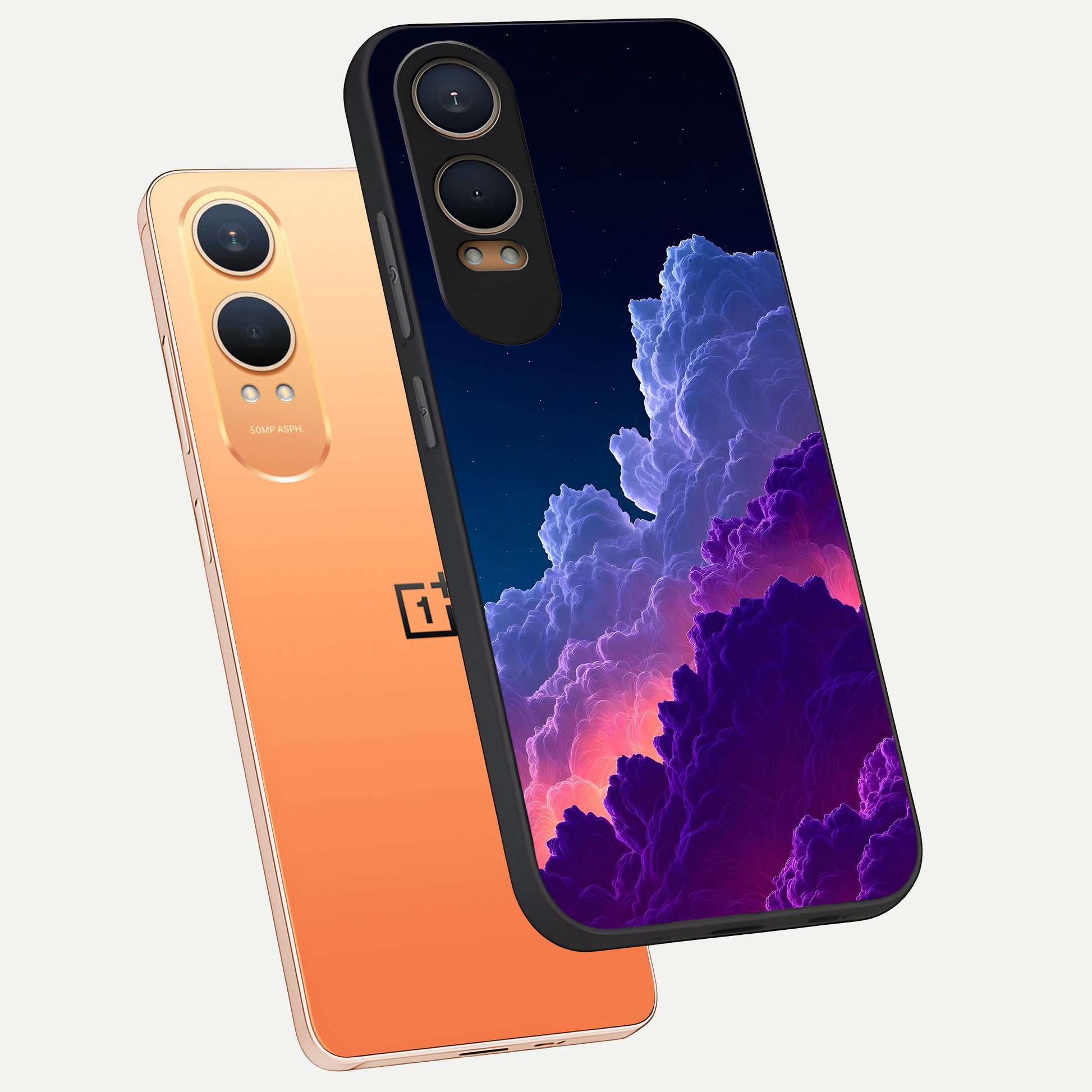  Dreamy Cloud Skies phone case For Oneplus Nord CE4 Lite showing premium glass back cover with detailed artwork