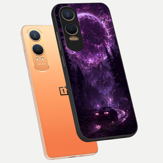  Eternal Cosmic Drive phone case For Oneplus Nord CE4 Lite showing premium glass back cover with detailed artwork