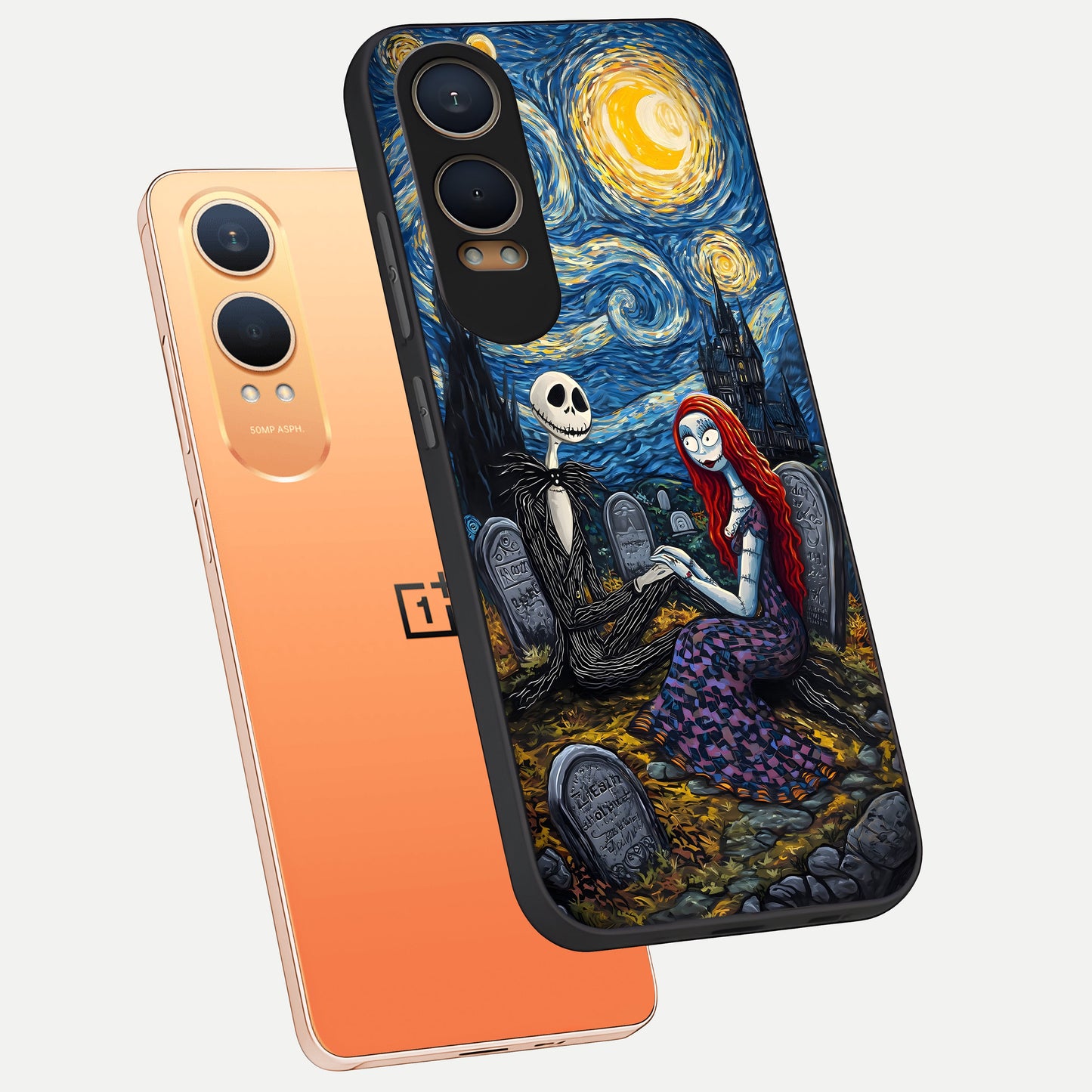  Eternal Night Love phone case For Oneplus Nord CE4 Lite showing premium glass back cover with detailed artwork
