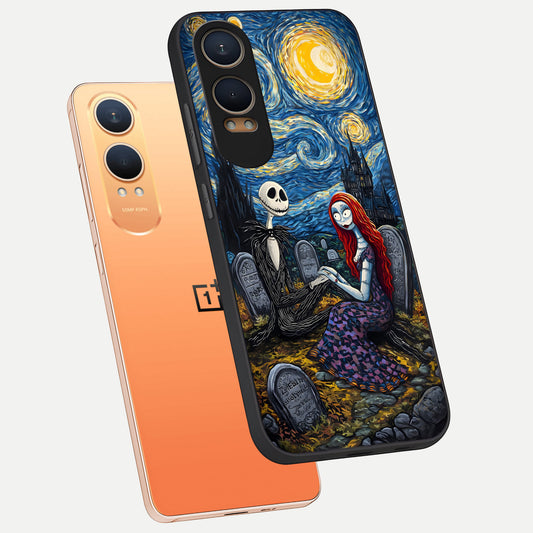  Eternal Night Love phone case For Oneplus Nord CE4 Lite showing premium glass back cover with detailed artwork