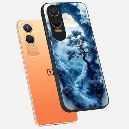  Frozen Serenity Gate phone case For Oneplus Nord CE4 Lite showing premium glass back cover with detailed artwork