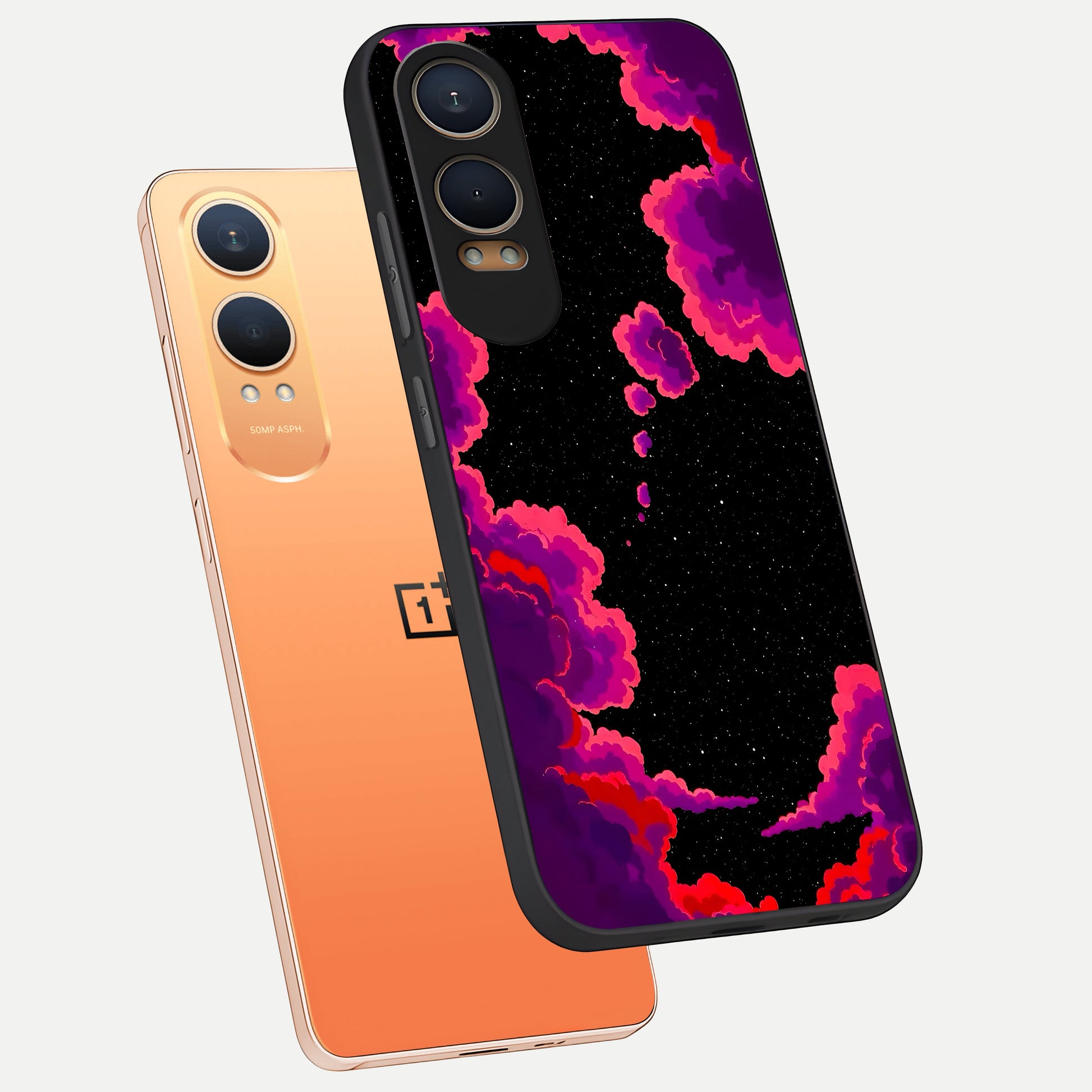  Galaxy Dream Frame phone case For Oneplus Nord CE4 Lite showing premium glass back cover with detailed artwork