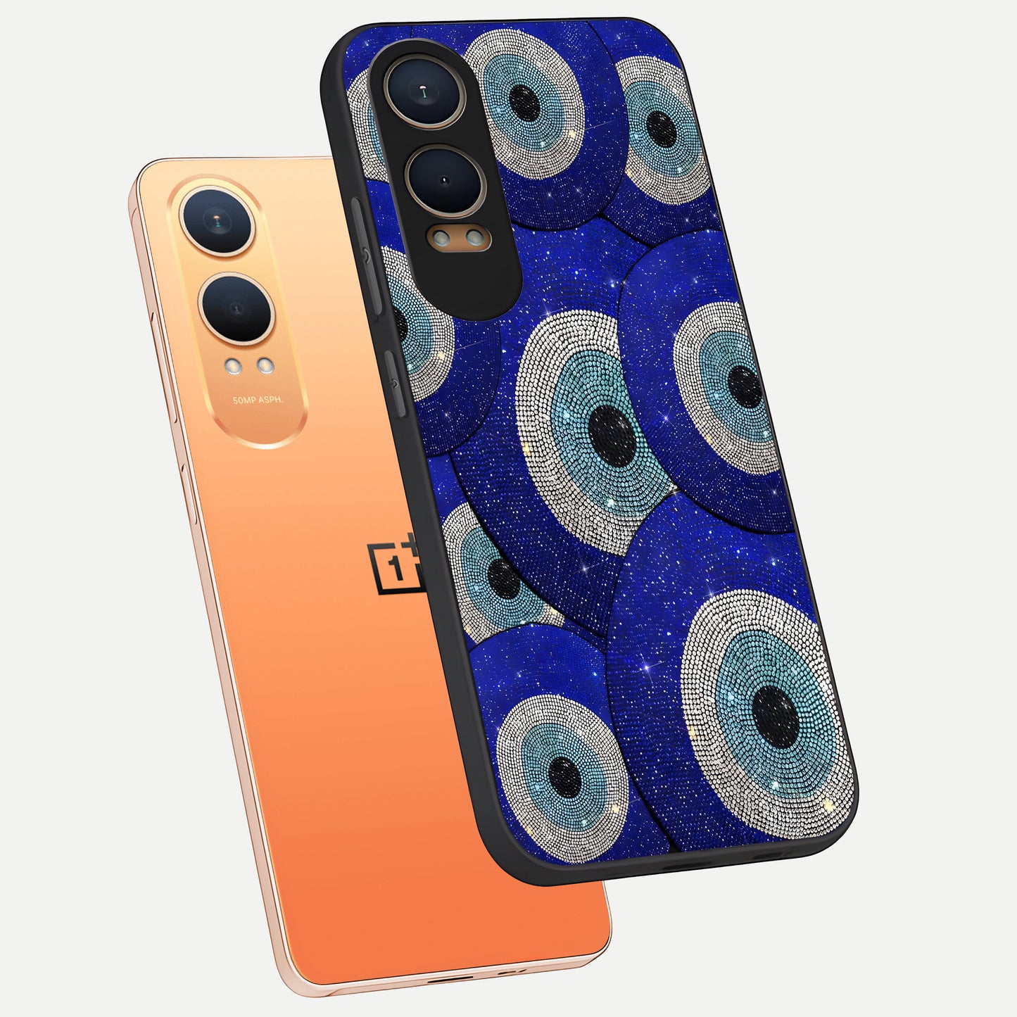  Galaxy Eye Flow phone case For Oneplus Nord CE4 Lite showing premium glass back cover with detailed artwork
